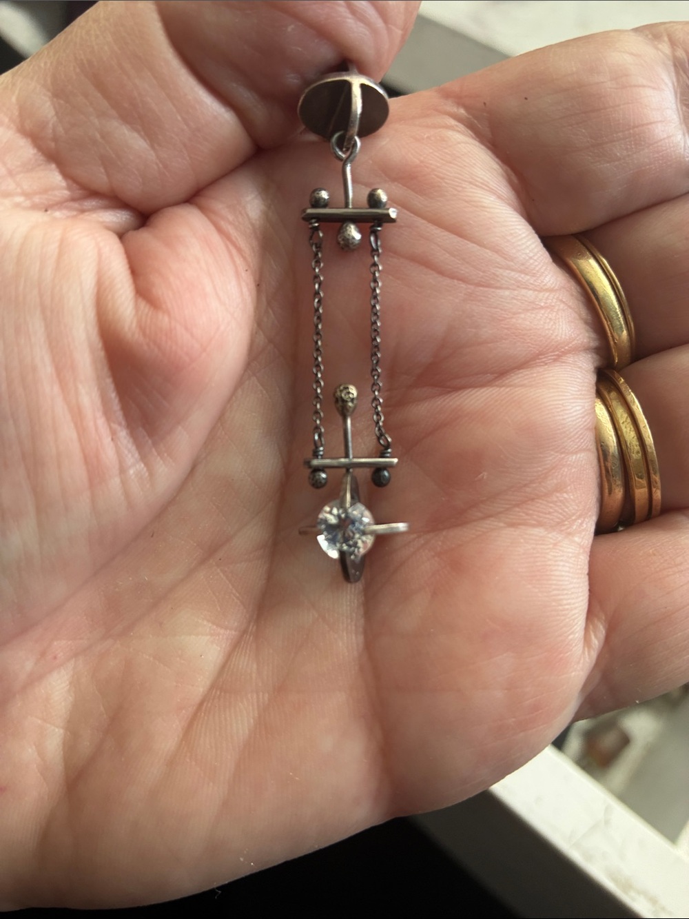 Artisan made Necklace with 925 Chain. 20”